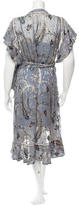 Thumbnail for your product : Zimmermann Printed Wrap Dress w/ Tags