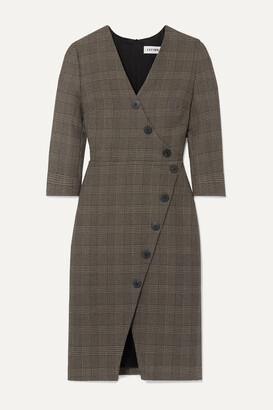 Cefinn Sofie Prince Of Wales Checked Cotton-blend Dress