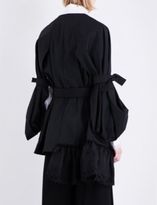 Thumbnail for your product : Simone Rocha Double-breasted woven jacket