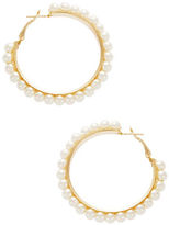 Thumbnail for your product : RJ Graziano Faux Pear Hoop Earrings