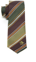 Thumbnail for your product : Original Penguin Franklin Striped Logo Silk Tie
