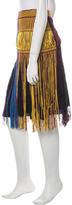Thumbnail for your product : M Missoni Fringe Knee-Length Skirt w/ Tags