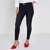 Thumbnail for your product : River Island Womens Petite dark blue Molly skinny jeggings