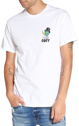 Obey Men's On Top Of The World Graphic T-Shirt