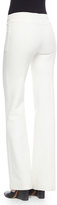 Thumbnail for your product : Derek Lam Front-Pocket Flare-Leg Trouser, White