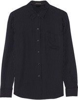 Thumbnail for your product : Theory Perfect pinstriped silk-georgette shirt