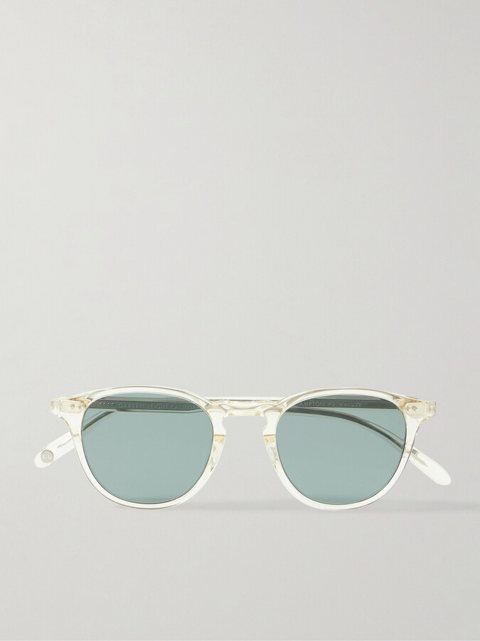 Garrett Leight California Optical Hampton Round-Frame Acetate Polarised Sunglasses