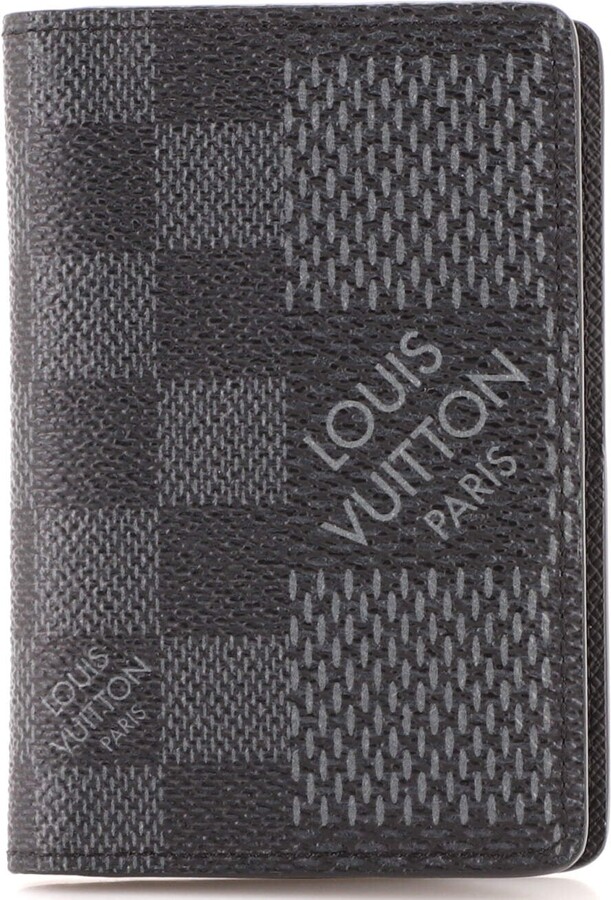 Louis Vuitton Pocket Organizer Limited Edition Damier Graphite 3D