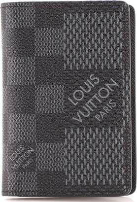 Louis Vuitton Pocket Organizer Black/White in Coated Canvas - US