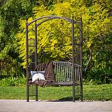 Thumbnail for your product : JCPenney Vilano Outdoor Cast Aluminum Trellis Bench