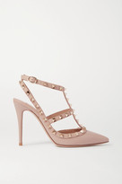 valentino rockstud 50 leather slingback pump