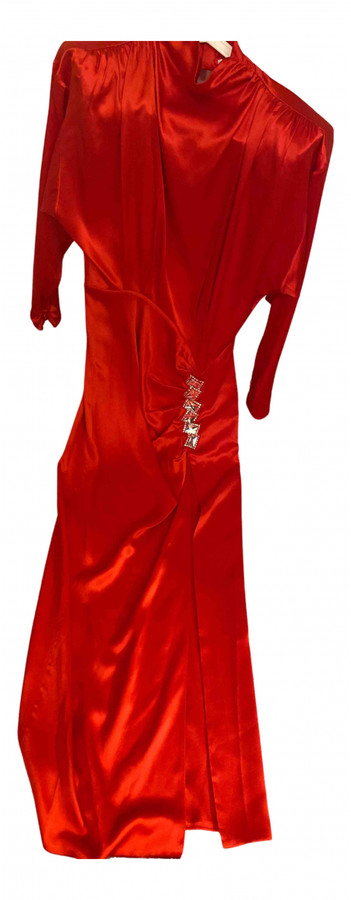 alessandra rich red dress