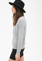 Thumbnail for your product : Forever 21 Quilted Knit Sweater
