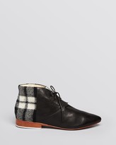 Thumbnail for your product : Matt Bernson Pointed Toe Flat Lace Up Ankle Booties - Garcon