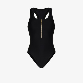 Heidi Klein Core zip-up swimsuit