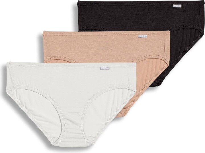  Jockey Womens Underwear Plus Size Elance French Cut - 3 Pack