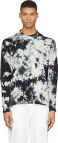 Thumbnail for your product : Miharayasuhiro Black Tie-Dye Destroyed Sweater