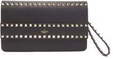 Thumbnail for your product : Valentino Rockstud Smooth-leather Wristlet Clutch - Womens - Black