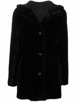 Thumbnail for your product : Maje Reversible Leather Shearling Jacket