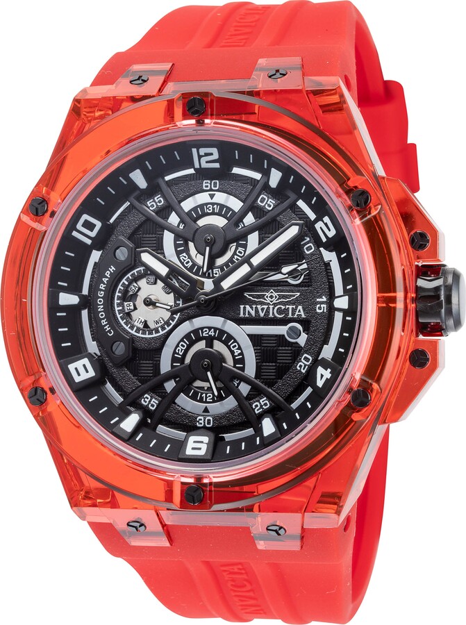Invicta Men's Racing 46mm Red Quartz Watch