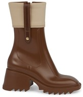 Thumbnail for your product : Chloé Betty Canvas-Trimmed PVC Rain Boots