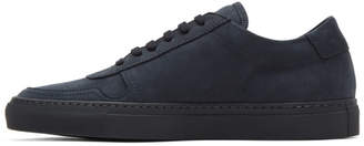 Common Projects Navy Nubuck BBall Low Sneakers