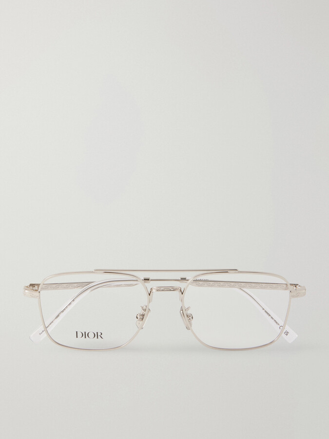 DiorBotanica0 N1U Aviator-Style Silver-Tone Glasses