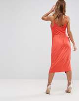 Thumbnail for your product : ASOS Cami Drape Crepe Midi Slip Dress