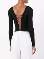 Thumbnail for your product : Alexander Wang T By lace up bodysuit