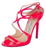 Thumbnail for your product : Jimmy Choo Patent Leather Cage Sandals