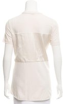 Thumbnail for your product : Brunello Cucinelli Silk-Accented High-Low Top