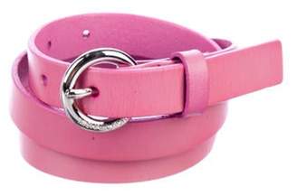 Michael Kors Leather Waist Belt Pink Leather Waist Belt