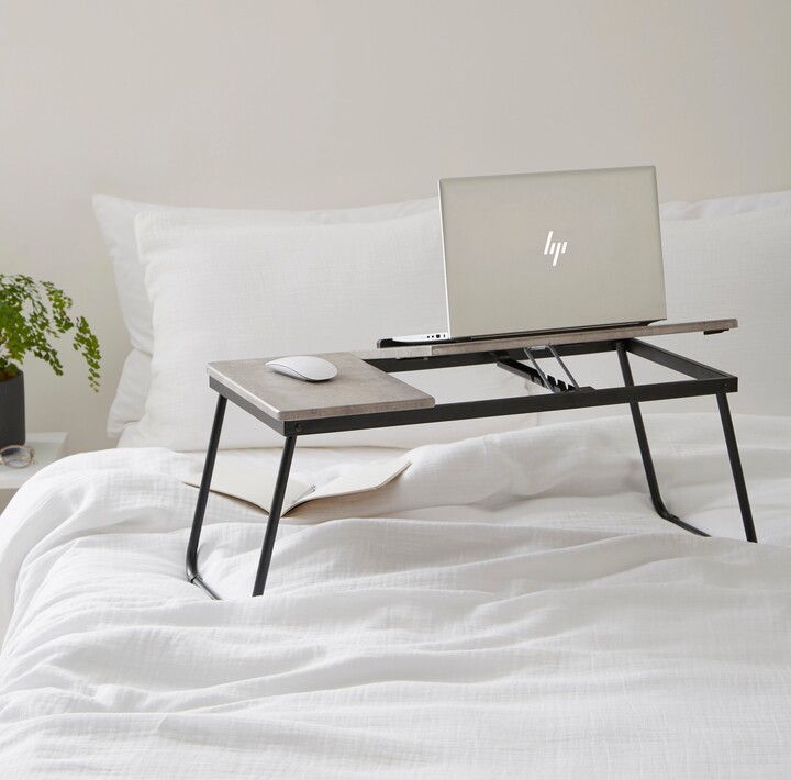 Dunelm Dawson Laptop Stand, Concrete Effect Grey ShopStyle