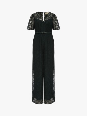 Phase Eight Jilly Lace Jumpsuit, Pine