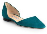 Thumbnail for your product : Manolo Blahnik Soussaba Suede d'Orsay Flats