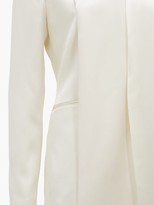 Thumbnail for your product : Gabriela Hearst Hera Fringed-shawl Silk-satin Jacket - Ivory