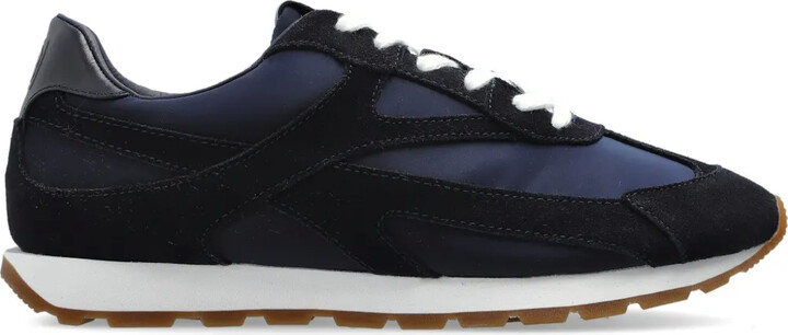 Anine Bing Lace-Up Panelled Suede Sneakers