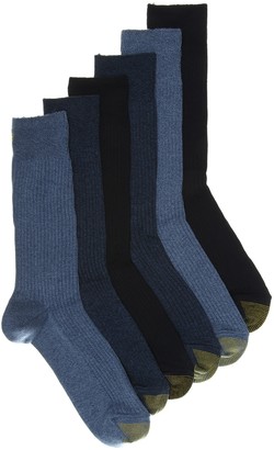 Gold Toe Stanton Men's Crew Socks - 6 Pack