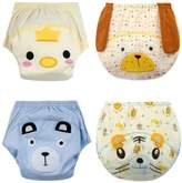 Thumbnail for your product : Octoer Elf Unisex ay Toddler Potty Training Pants Reusale Pack of 4 (L, )