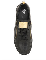 Thumbnail for your product : Giuseppe Zanotti D Croc Embossed Leather Low Top
