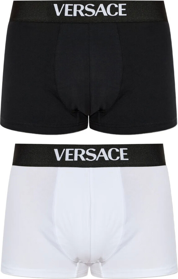 Versace Logo-Band Boxer (Pack Of Two)
