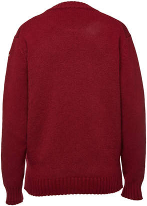 Moncler Printed Pullover in Wool and Cashmere