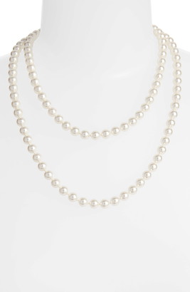 Nadri Simulated Pearl Long Necklace