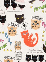 Thumbnail for your product : Mini Rodini Clairvoyant Cats graphic-print T-shirt dress
