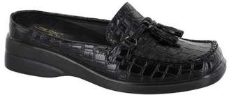 Easy Street Shoes Women's Elliott Mule - Black Patent Croco Polyurethane Loafers