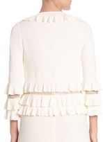 Thumbnail for your product : Elie Saab Ruffled Knit Jacket