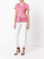 Thumbnail for your product : Dondup V neck pleated trim top