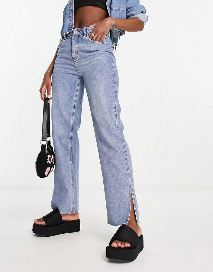 High Waisted River Island Mom Jeans Asos River Island Embellished