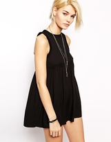 Thumbnail for your product : One Teaspoon Fontana Playsuit with Racer Front Detail - Black