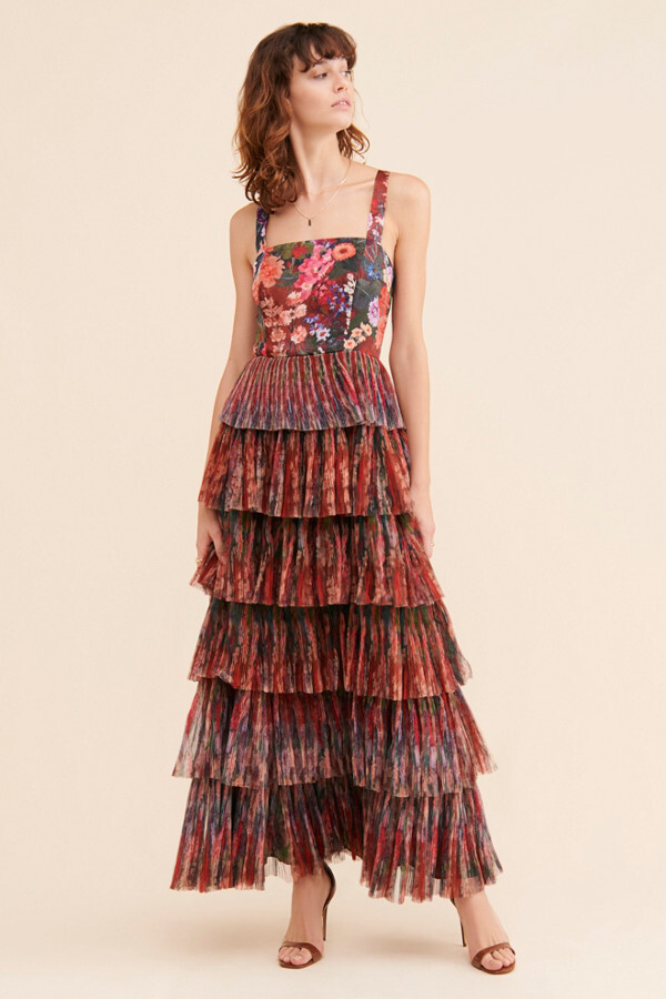 Hutch Floral Tiered gown